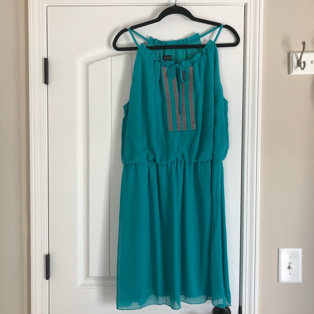 Chiffon Teal Dress